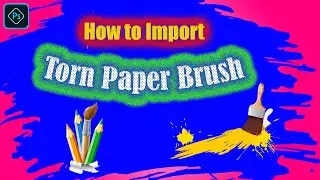 How to Import Torn Paper Brush in Photoshop | Adobe Photoshop Tutorial #016