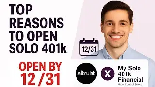 Altruist Advisors: Open Solo 401k by 12/31 to Unlock your Mega Backdoor Roth, $1500 in Tax Credits 📱