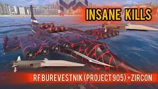 Modern Warships | RF Burevestnik (Project 905) with Zircon Hero Missile | Lost City Escort