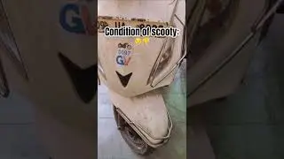 Activa vs Bullet Condition!😛 Keep your vehicles clean! #shorts #bike