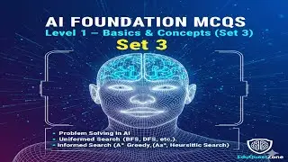 Artificial Intelligence Basics MCQs - Foundation Level set 3 | AI Concepts Agents Search & Knowledge