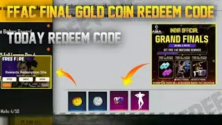 FFAC FINAL REDEEM CODE IN FREE FIRE | GOLD TOKEN REDEEM CODE