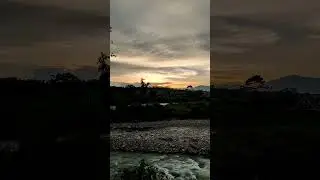 #sunset #evening #timelapse #color #sky #river #mountains #nature #travel #dooars #shorts