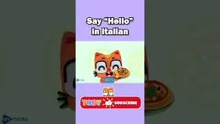 Say Hello in Italian | Animal Songs For Kids | Toby And Friends #shorts