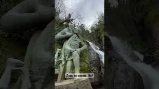 Крепость в Гонио, турецкая граница, водопад, цветущая магнолия. 💔 #georgia #turkey #gonio #shorts