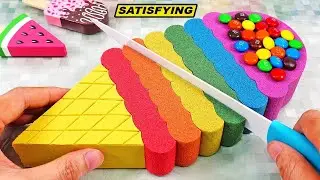 Video ASMR satisfactorio | Aplastando cajas de arena cin&eacute;ticas | largo de cortar cubos de jab&oacute;n 🤤