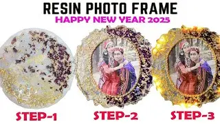 How To Make Resin Photo Frame | Anniversary Gift For Couple l Flower Preservation | Aesthetic Hues