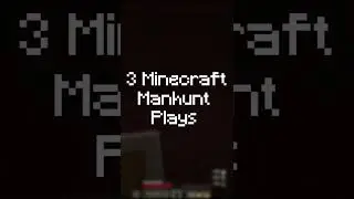 3 Minecraft Manhunt Plays You NEED TO TRY
