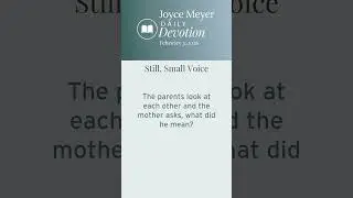 Still, Small Voice-Part 1 | Daily Devotion from Joyce Meyer | February 3, 2026