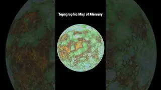 Topographic Map of Mercury