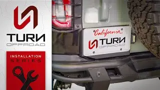 Turn Offroad 2021+ Ford Bronco License Plate Relocation Bracket Installation Guide EA6-M1