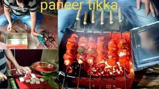 How to make barbeque at home|home made barbeque grill|paneer tikka recipe|how to make paneer tikka