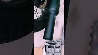 Glass wool DB killer installed on Long Punjab Exhaust Silencer for Royal Enfield Classic 350 Reborn