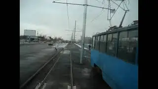 2010.10.30 новые рельсы на Кировской дамбе в Казани, замыкают БКК MOV01693