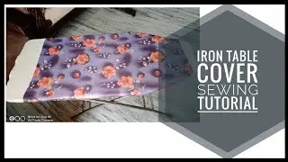 Iron table cover sewing at home( reversible)