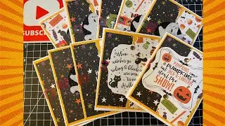 Creating Halloween Cards in Ten Minutes-Oct 2021 Sheetload of Cards: Putting Them Together