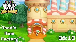 Super Mario Party Jamboree - Toad's Item Factory Speedrun in 38:13