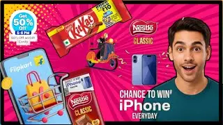 Flipkart gift card for 50% discount | free win iPhone everyday |   kitKat offer payment ₹10 cashback