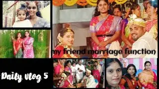 My friend marriage function vlog....❤️✨💫 Happy married life both of you🥰#harshu vlogs #dailylife 