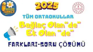 Türkçe’de Bağlaç Olan 
