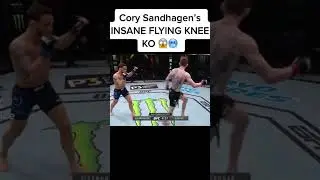 cory Sanhagen&rsquo;s insane flying knee ko 🥶🥶