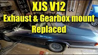 Jaguar XJS V12 - замена опоры трансмиссии и установка прямоточных выхлопных труб!