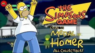 The Simpsons Game PS2: Level 13 - Medal of Homer (All Collectibles)