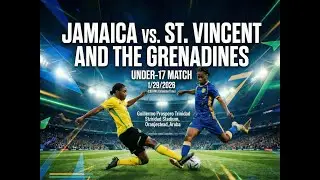 Jamaica vs St. Vincent & The Grenadines U17 World Cup Qualification Round 1 Match Day 3 in Aruba.
