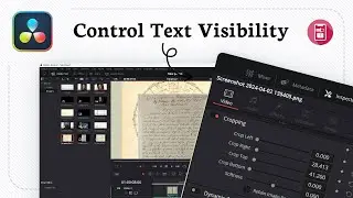 How to change text opacity in Davinci Resolve