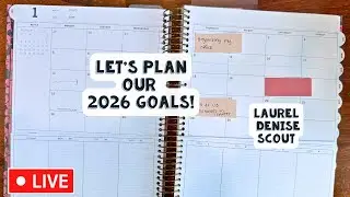 🔴 Live:  Plan with me for 2026 goals + resolutions + money | Laurel Denise Planner