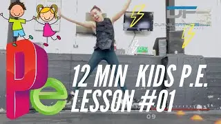 Durable Fitness 12 Minute Kids P.E. Lesson #01 with Amy