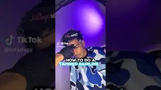 How to do a tapered hairline | #barber #haircut #tutorial #howto #easy #quick #taper #design #viral
