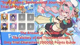 Soulblazers' Snowbound Journey Trial of Valor Day 5 Only Trial Characters Guide【Genshin Luna III】