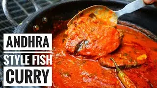 Andhra Style spicy fish curry | Andhra style fish Pulusu #fishcurry