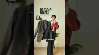 Make *100 OUTFITS* with BLACK BLAZER 😱 #shorts #blackblazer #mensfashion