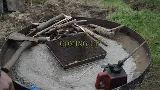 Portable coal forge PT2, Assembly + casting mortar