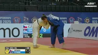 Julie ZARYBNICKA VS Jovana STJEPANOVIC European Judo Championships U23 | Gold medal contest -78 kg