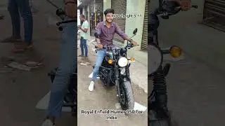 Royal Enfield Hunter 350 Dapper grey for india #royalenfield #hunter350 #system