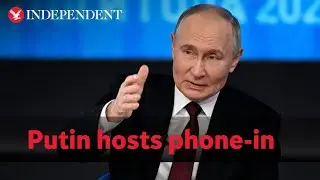 Putin takes questions from Russian people in end-of-year phone-in