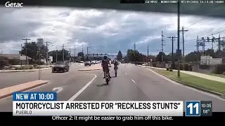 Motorcyclist arrested for 