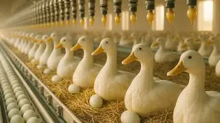 Millions of ducks raised for meat in Vietnam - Inside duck farming technology | Organic Duck Farming