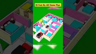 6 Bedroom House Plan #homeplan #naksha #shortfeed #nakshaghar