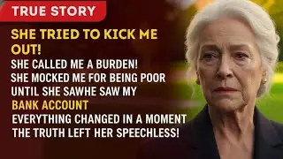 “My Son’s Wife Tried to Kick Me Out… Until She Saw My Bank Account...