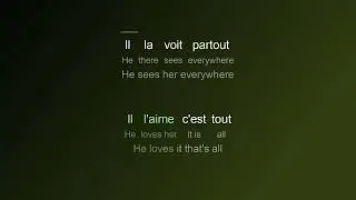 Indila - Love Story | dual kara-lyrics, French-English, learn French
