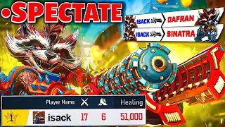 Spectating the RANK 1 ROCKET RACCOON in Marvel Rivals