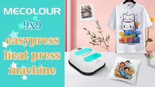 how to use mecolour new 9x9 easy press machine diy tshirt ?