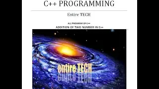 #C++ PROGRAMMING #ADDITION OF TWO NUMBER IN C++