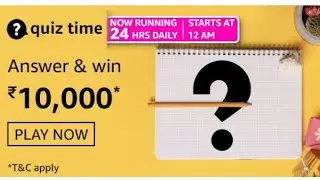 Amazon Quiz Answers Today | Win 10000 Amazon Pay Balance | 15 March 2021