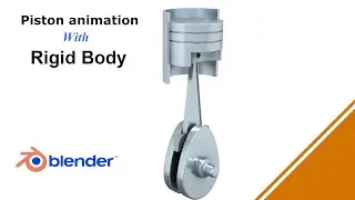 Blender 4.2 - How to animate piston with rigid body in blender