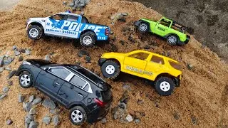 RC Car Rescues Mini Car 🚗|Toy Car Washing Off Road Starting Problem Cartoon Video #toys #viralcars 